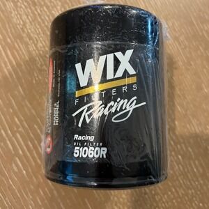 WIX 51060R Racing Oil Filter 13/16 Thread SBC BBC High Flow 28 GPM Black